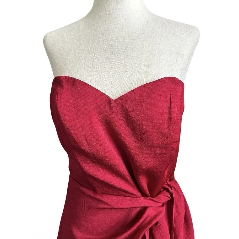 Express Womens Red Strapless Mini Dress Size 10 Party Date Night NWT | 63-9